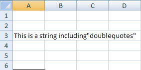 Adding Double Quotes in String Using Character Quote